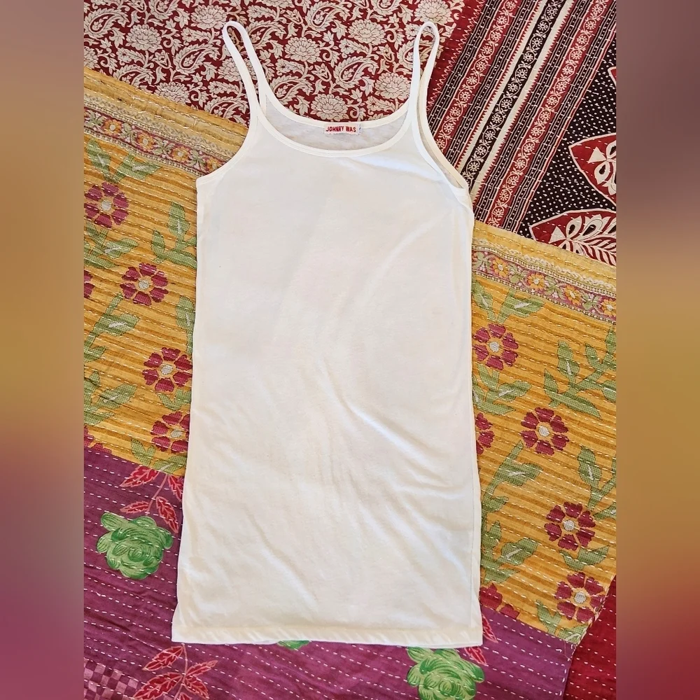 || JOHNNY WAS || Talavera slip, tanktop, pajamas, cream, spaghetti straps, sz xs